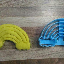 kesme kurabiye gökkuşağı sanat kesici cortante galletitas corta galletas 3d print model - Mito3D