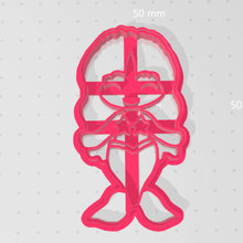 couper témoin de la sirène art cookie cutter coupe craquelins court mer biscuits 3d print model - Mito3D