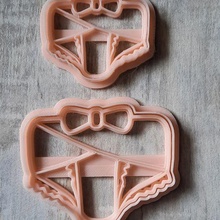cut diaper baby shower cutting cookiecutter cookies cookie 3d print model - Mito3D
