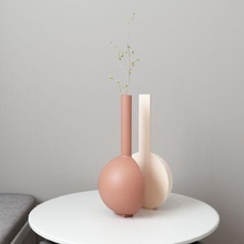cut vase  art vase flowers  decor minimalist