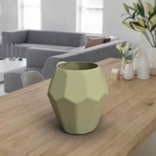 couper vase la maison soliflor rose déco complexe d'origine origami 3d print model - Mito3D