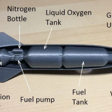 vista em corte do modelo míssil vários mísseis 3d print model - Mito3D
