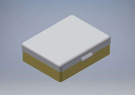 mignonne 3x aaa batterie boîte sac titulaire soutien Cas gaine lampe poche lithium snap in snapfit Stock espace rangement gadget 3d print model - Mito3D