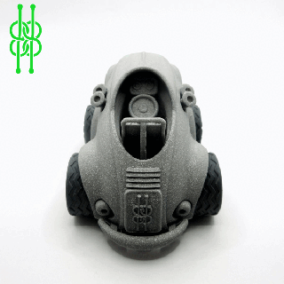 fofa 50s esporte carro brinquedo fácil montagem clipes carros vintage 3d impressão faça brinquedos retro 3d print model - Mito3D