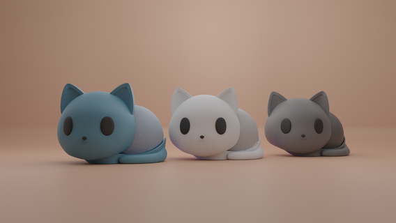cute amazon echo 4&5th gen kitty holder decor alexa home gadget cat cool toy art animal 3d print model - Mito3D