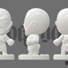 cute angry kratos 3d print model - Mito3D