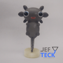 niedlichen axolotl + 2 Schlüsselanhänger a-jo-lo-ti-to Spiel Tier Amphibien ajolote Mexikanische schön Niedlich 3d print model - Mito3D