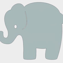 cute baby-Elefant Spiel Tiere 3d print model - Mito3D