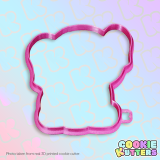 cute baby elephant cookie cutter mold silhouette kutters kitchen food recipe cookies 3d print contour 3d print model - Mito3D