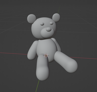 carina orso posti sedere 3d print model - Mito3D