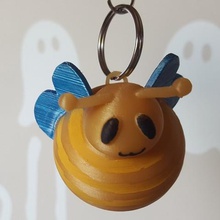 cute bee keychain various key ring wrench animal 3d print model - Mito3D
