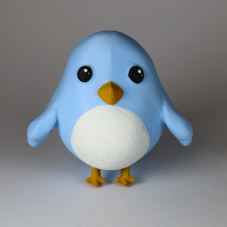 cute bird sweet cutebird animal figure 3d print model - Mito3D