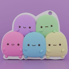 cute blob family 3d print model - Mito3D