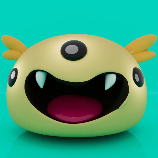 cute blob monster 3D print model - Mito3D