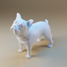 carina bulldog cane decorazione deco interni scultura arte moderno 3d print model - Mito3D