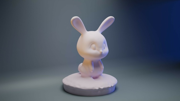 carina coniglietto coniglio adorabile 3d print model - Mito3D
