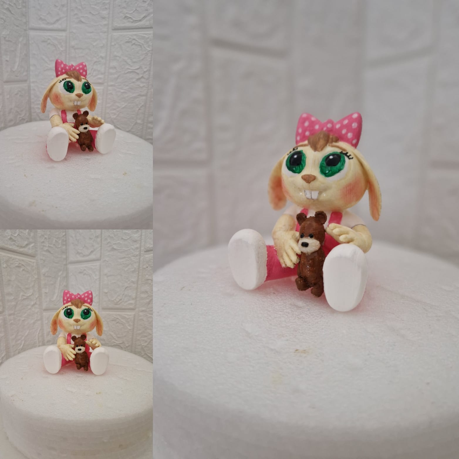 lindo dibujos animados conejito Conejo juguetes personaje niños espectáculo 3D print model - Mito3D