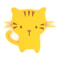 carina gatto arte oro d'oro collana micky topo decorazione parete 3d print model - Mito3D