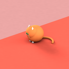 cute cat 3d print model - Mito3D