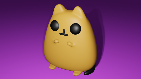 fofa gato animal meme 3d print model - Mito3D
