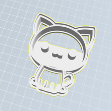 cute cat cookie cutter cookies bakery 3d print model - Mito3D