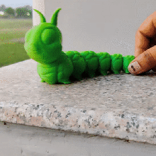 cute caterpillar 3d print model - Mito3D