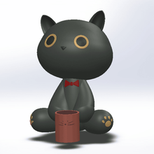 cute cat art mug 3d print model - Mito3D