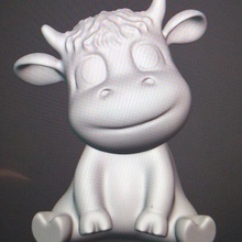 cute cow 3d print model - Mito3D