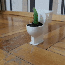 mignonne décor vase pot fleur toilette art mode arthri tecture 3d print model - Mito3D