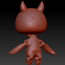 cute devil flexi toy 3d print model - Mito3D