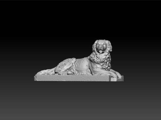 lindo perro decoración decorative on escritorio arte decorativo prueba modelo asombroso animal royal belleza hermoso brillante realeza 3d print model - Mito3D