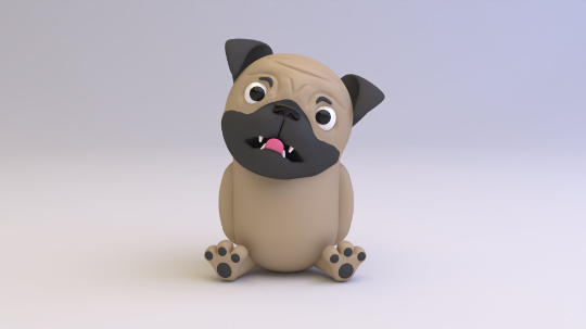 cute dog stl file 3d printers model tumbler keychain msla printing bulldog 3d print model - Mito3D
