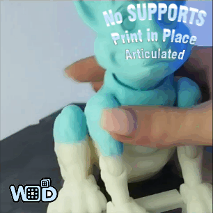 cute doggie articulated flexible dog 3d print model - Mito3D