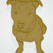 cute dog various earrings pendant art keychain animal mascot 3d print model - Mito3D