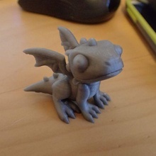 mignonne dragon 3d print model - Mito3D