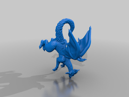 cute dragon various miscellaneous uncategorized 3d print model - Mito3D