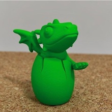 cute dragon hatching art 3d print model - Mito3D