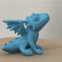 cute dragon umgebaut Spiel 3d print model - Mito3D