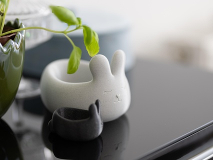 cute easter rabbit bowl bunny animal household snacks 3d print model - Mito3D