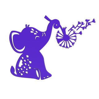 fofa elefante crianças parede arte logotipo Disney desenho animado animal decoração modelo 3d impressão presente 3d print model - Mito3D
