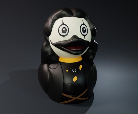 fofa eric draven corvo ruber pato arte borracha patinho banho chuveiro crianças diversão imaginação brinquedo água amigo 1994 3d print model - Mito3D