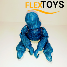 cute flexi lazy bear toy flex articulated art animal 3d print model - Mito3D