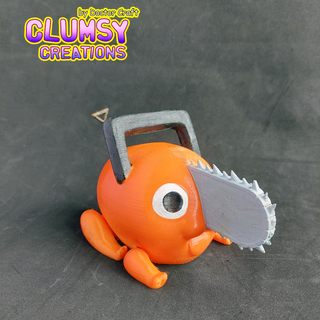 cute flexi pochita cainsawman Game anime chainsawman chainsaw dog demon scary flexible 3d print model - Mito3D