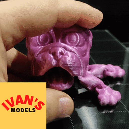 fofa flexi print in place cachorrinho 3D print model - Mito3D