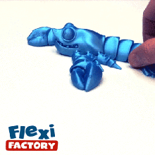 lindo flexi impresión langosta flexible poseable vinculación enlaces enlace articulados juguete cangrejo crustáceo camarones cangrejos río mudbug 3d print model - Mito3D
