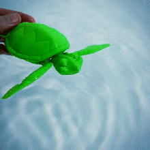 cute flexi print-in-place turtle art flexible place print poseable linkage links link articulated toy sea bath pool 3d print model - Mito3D