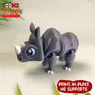 carina flessibile rinoceronte articolato giocattolo collegamento t rex pipistrello fabbrica San Valentino agitarsi Stampa posto supporti 3d print model - Mito3D