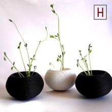 cute flower pot home vase 3d print model - Mito3D