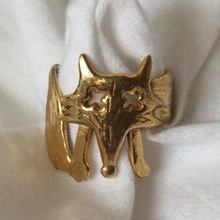 cute fox ring jewelry 3d print model - Mito3D