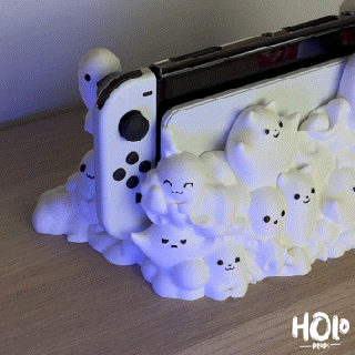 lindo fantasma muelle cambiar interruptor oled clásico versión nintendo joycon Víspera Santos Japón tentáculo anime manga decoración juego azar preparar jugador pokemon controlador ghibli 3d print model - Mito3D